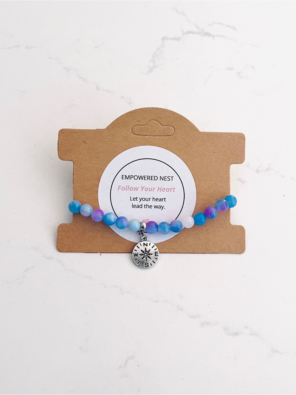 Follow Your Heart Bracelet | Compass Charm | Self Trust & New Direction